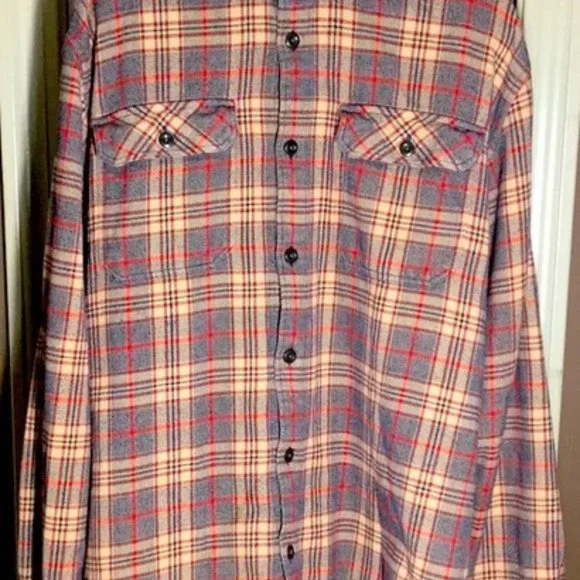Patagonia Organic cotton L Men’s long sleeve Mid-weight Fjord flannel EUC - Picture 2 of 7